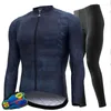 Set da corsa 2024 Panno morbido invernale termico Abbigliamento da ciclismo Uomo Manica lunga Jersey Suit Outdoor Equitazione Bike MTB Abbigliamento Pantaloni con bretelle Set