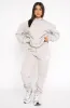 Дизайнерский спортивный костюм Женский комплект с капюшоном из белой лисы Два комплекта из 2 предметов Женская одежда Комплект одежды Спортивный пуловер с длинными рукавами Спортивные костюмы с капюшоном спортивные костюмы O10A