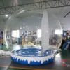 Atacado atividades ao ar livre 3m 10 pés grande barraca de cúpula transparente para decoração de festa de Natal globo de neve inflável personalizado