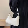 Evening Bags Korean Shoulder Bag For Women 2024 Luxury Underarm Woman Tote Fashion Brand Designer Retro Pu Leather Female Handbags Purses