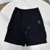 Designer Hommes Shorts Brunello Été Casual Shorts Printemps et Été Gris Noir Pantalon de survêtement