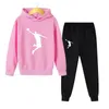 Kids Autumn Spring Fashion 2Pcs HoodiePants Sports Suits 3-13 Years Boys Girls Casual Outfits Tracksuits Children Clothing Sets 240122