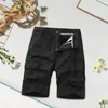 Herr shorts ren bomullsfrakt byxor sommar fast färg stor capris sweatpants trend