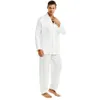 Mens Silk Satin Pajamas Set Pajama Pyjamas Set PJS Set Sleepwear Loungewear SMLXL2XL3XL4XL__Perfect Gifts 240202