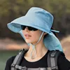 New summer hat for women mountaineering, fisher hat with big brim, summer travel sunblock hat, outdoor sun hat