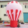 8mH (26ft) avec ventilateur Ballon de sol gonflable géant extérieur personnalisé à vendre grand ballon gonflable à air froid publicitaire sur le toit pour exposition ou promotion