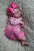 49 cm Born Baby Girl Doll Soft Cuddly Body Loulou Sove Lifelike 3D Hud med synliga vener Högkvalitativa handgjorda 240129