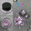 Paznokcie brokat manicure Chrome aurora Holograficzne cekiny gwoździe paznokie