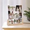 Cadres personnalisés Couple Po Collage cadre personnalisé saint valentin cadeau d'anniversaire pour amoureux plusieurs Pos photo