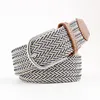 Belts Women's Canvas Belt Men's Elastic Hunting Casual Woven Needle Knitted Pin Buckle Braided Stretch Jeans