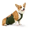 Vêtements pour chiens Fournitures pour animaux de compagnie Tablier pour chiens de taille moyenne et grande, imperméable, anti-sale, respirant, non étouffant pour éviter le froid de l'estomac