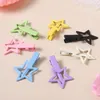 Accessoires pour cheveux, 7 pièces, pince étoile en alliage coloré Y2K pour filles, décoration douce, épingle à cheveux latérale, Barrette pour enfants, joli