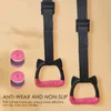 Home Gym Pull Up Door Horizontal Bar Fixed Wall Hanging Fitness Ring With Adjustable Straps Exercise Sport Workout Equipment 240127