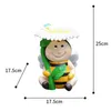 Garden Decorations Bee Statue Bird Feeder Creative Cartoon Cute Ornament Animal Figurine Bath For Patio Yard Porch Farmhouse Home Decor