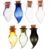 Vases 1 ensemble de mini bouteilles en verre petit liège souhaitant clair pour la fabrication d'artisanat de bricolage