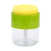 Liquid Soap Dispenser And Scrubber Holder Multifunctional Pump Bottle For Countertop Dorms Home Bathroom