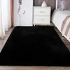 Tapis Tapis doux et moelleux Tapis de chambre à coucher modernes pour chambre d'enfants Plancher de pépinière 2'x 3' Noir