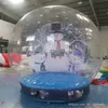 wholesale outdoor Christmas Inflatables New Xmas Decoration Snow Ball 3M Dia Human Size Snow Globe Photo Booth Customized Backdrop
