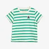 Set di abbigliamento 2024 Estate Ragazzo Ragazza T-shirt a righe Abito da studente Pantaloncini per bambini Bellissimo vestito per bambini Mini Rodini Set Collection