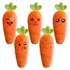 Cute Simulation Vegetable Carrot Dolls Soft Stuffed Hugging Pillow Cartoon Smile Carrot Plush Toy For Children Easter Party Gift 240119