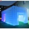 Tente gonflable de pelouse d'éclairage coloré d'activités de plein air de bateau libre à la porte en gros de 8mLx5mWx4.5mH à vendre