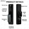 Smart Lock Auto-Lock Digital Electronic Biométrique Biométrique TUYA WiFi Door Demote Unlock for Home Apartment G1 Pro