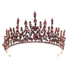 Fermagli per capelli Principessa Corona Abito da sposa Copricapo Pieno di strass Ornamento antiscivolo per bomboniere Accessori