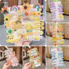 Hair Accessories Cute Cartoon Bow Flower Clips For Girls Sweet Decorate Colorful Hairpin Hairgrip Kids Lovely