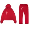 Designer Mens Tracksuits Y2k Loose Casual Hooded Hoody Tracksuit Long Pants Clothing Set S-2XL