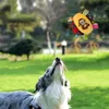 Plush Dog Vocal Toy Ball Funny Interactive Pet Toys With Bells Cleaning Tooth Chew Toy för små stora hundar Katter Valp Plaything 240118