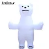 wholesale Manufacturers sell cute animal propaganda inflatable cartoon panda or polar bear used in outdoor places such as stage and