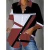 Blusas de mujer 2024 Tendencia de moda Camisa sexy versátil Otoño Manga larga Casual de negocios Top grande con tapa