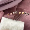 Broschen Muslimische Accessoires Metalica Gold Nadelrad Für Frauen Hijab Pins Clips Mix Farben Metall Pin