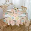 Table de table d'oeufs de Pâques et plumes nappe étanche décoration de mariage maison cuisine salle à manger rond