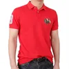 Summer Men RL Big Pony 100%Cotton Leisure Fashion Lapel Top Tees Män Kort ärm Elegant Classic Horse Polo Shirt Luxur Designer Golfkläder 1816