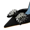 BIGTREE SHOES RHINESTONE BOW Women Pumps Luxury Banket Shoes Sexy High Heels Women Stilettos Party Shoes Large Size 41 42 43 240126