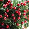 Fiori decorativi Natale Imitazione Frutta Disposizioni floreali Forniture Composizioni per banchetti Simulazione Ramo di ciliegio Accessori per la casa