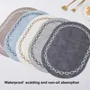 Table Mats Chic Cup Oil Proof Decorative Washable Non-Slip Dining Mat Protective