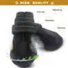 4pcs Dog Boots Waterproof Shoes Booties with Reflective Rugged AntiSlip Sole and SkidProof Outdoor Pet Rain 240119