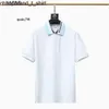 Stand Burberies Burbreries Stripe Tshirts Men Polo Collar Derts Mens Polos White Shirt Designer Fashion Pullover Black Cotton 8588