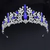 Hair Clips Elegant Flower Tiaras Headpiece Princess Crown For Bride Wedding Jewelry Bridal Headwear Prom Pageant Crowns