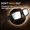 6 Pack Solar Eclipse Glasses - ISO 12312-2: 2015 (E) CE معتمدة ، نظارات Eclipse من البلاستيك المعتمدة للعرض المباشر