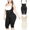 Shapers pour femmes Femmes Plus Taille Shapewear Body Solide Contrôle Ferme Full Body Lifter Corset Roupas Em Forma 2024 Y