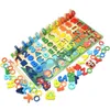 Montessori brinquedos educativos de madeira crianças ocupado placa matemática pesca crianças pré-escolar montessori brinquedo contagem geometria 240130