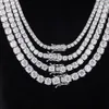 Starsgem 10K 14K Gold Grow Vs Diamant Chain 18" Lab Grown Diamond Tennis Necklace