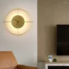 Wall Lamp Acrylic Mute Clock Sconce 11W Led Background Decoration Living Room Bra Bedroom El Bar Aisle Light