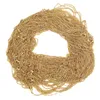 100 stuks groothandel roestvrij staal vergulde 18k gouden link kabel ketting karabijnsluiting DIY sieraden verstelbare gouden ketting benodigdheden 240202