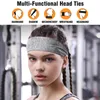 50 Pcs Customized Sports Headband Fashion Bandanas Sport Sweat Headscarf Antiperspirant Head Tie for Tennis Jogging Fitness 240125