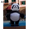 wholesale Manufacturers sell cute animal propaganda inflatable cartoon panda or polar bear used in outdoor places such as stage and