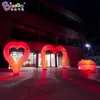 wholesale Exquisite craft decorative inflatable Valentine' s day heart-shape inflation heart arches air blown lips for party event shopping mall toys sports